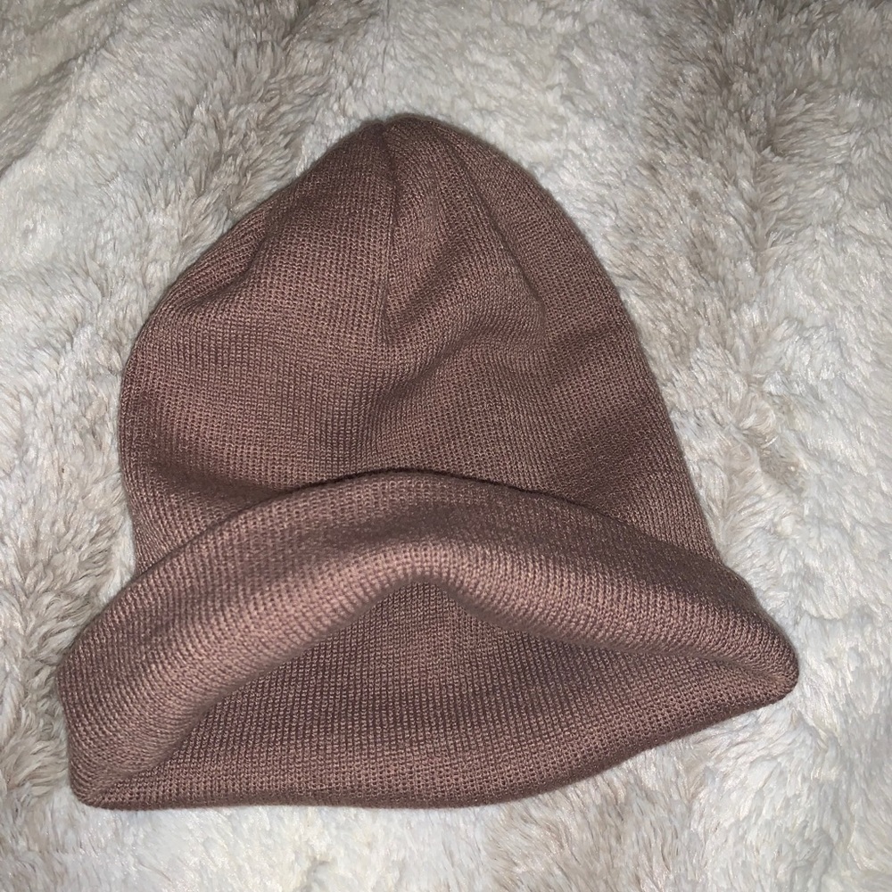 Women’s Brown Knit Beanie Hat